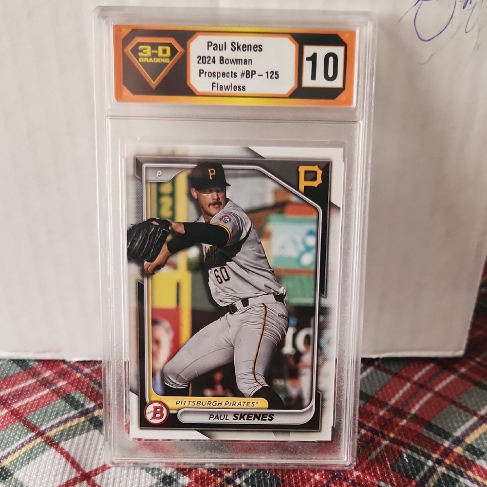 2024 Paul Skenes Baseball Card - Black and White